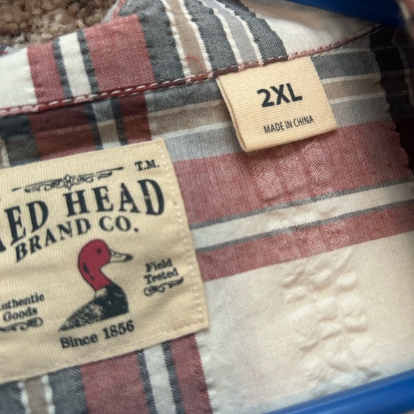 3/$13 bundle deal 
Men’s brand new button up 2XL Red Head Brand Shirt - Picture 6 of 6